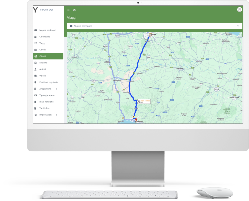 Gestionale Truck It Easy su iMac